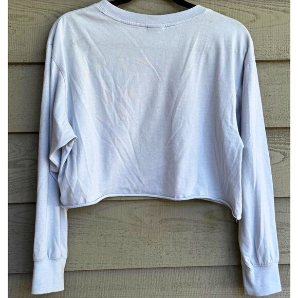 Op Ocean Pacific Surfer Graphic Long Sleeve Crop Tee 🌊🌈 Size Small - Picture 2 of 7